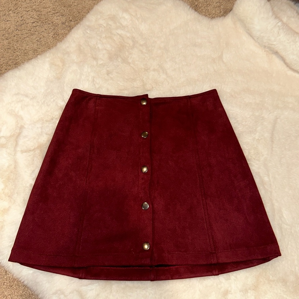 Velvet short skirt